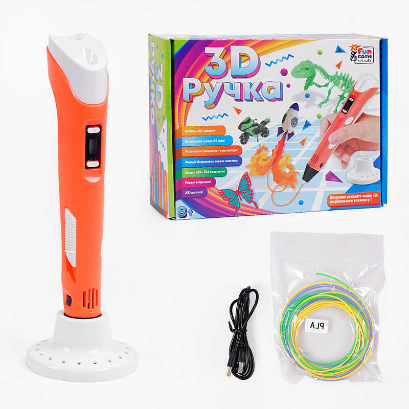 гр Ручка 3D 53184 (12/2) "4FUN Game Club", USB-кабель живлення, в коробці