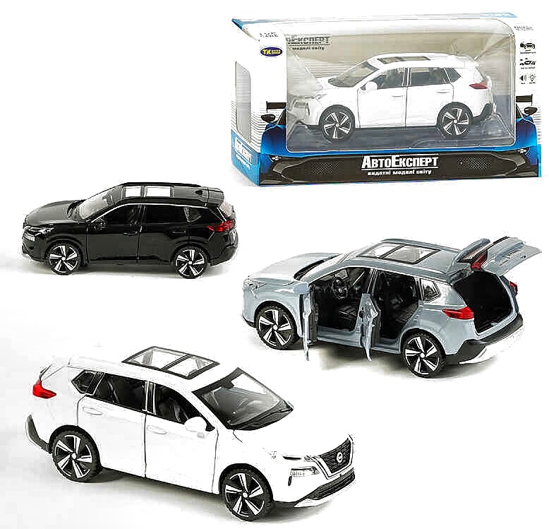 Машинка TK - 10415 , "Авто Експерт", 3 кольори, металопластик, 1:32, звук, світло, інерція, рухомі елементи, в коробці