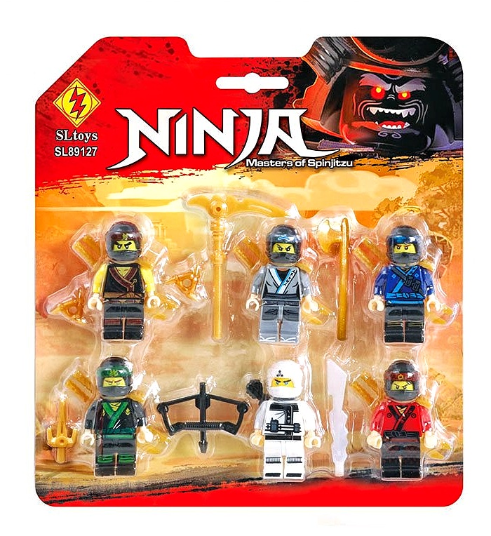 Герої "Ninja" SL89127 , фігурка 6 шт , зброя , планшет