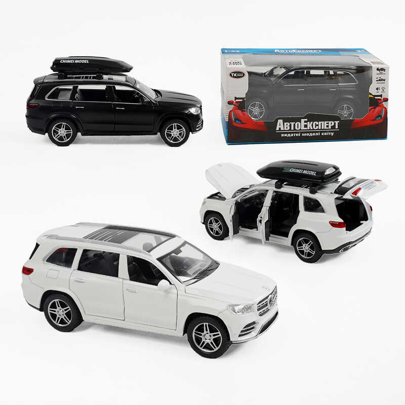 Машинка 61085 (48/2) "Авто Експерт" 2 види, металопластик, 1:32, звук, світло, інерція, відкриваються двері, в коробці