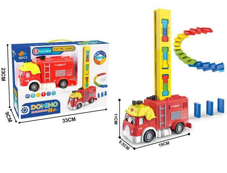 Машина з доміно 367-1 A (24/2) розставляє фішки (80 шт.), підсвічування, пісні, історії, скоромовки англійською, регулювання напрямку, в коробці