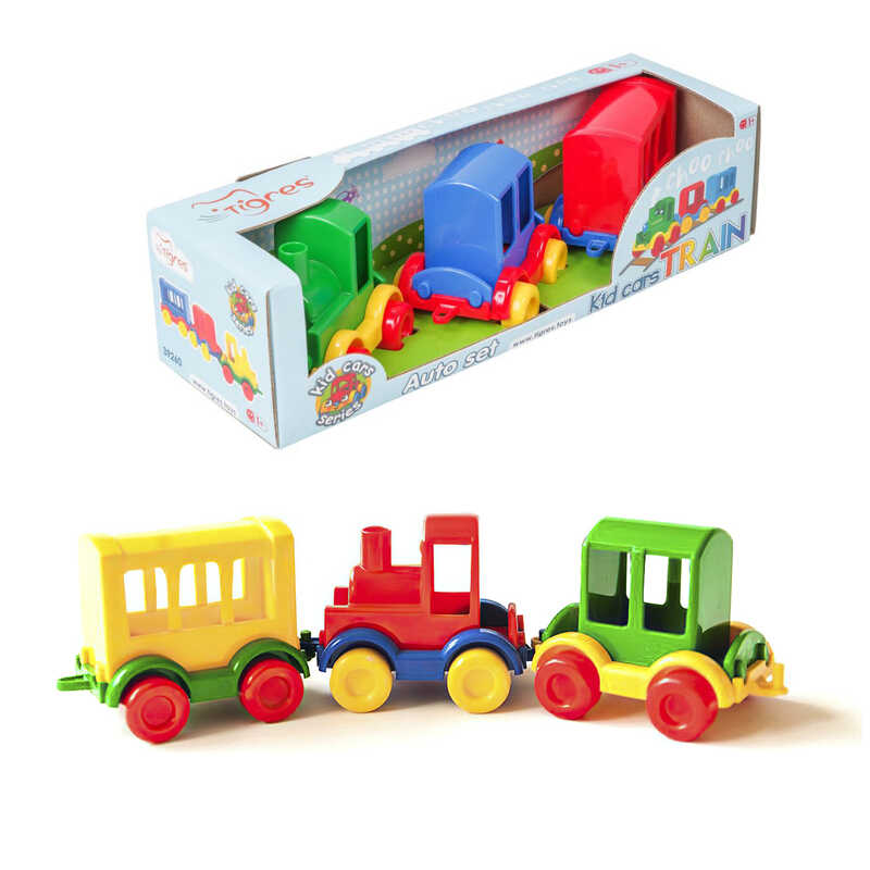 гр Паровозик "Kid cars" 39260 (20) "Tigres", 3 штуки, в коробці