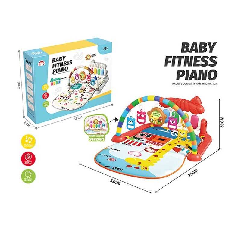 Килимок 688-25 (36) піаніно, мелодія, підсвічування, 4 брязкальця, в коробці