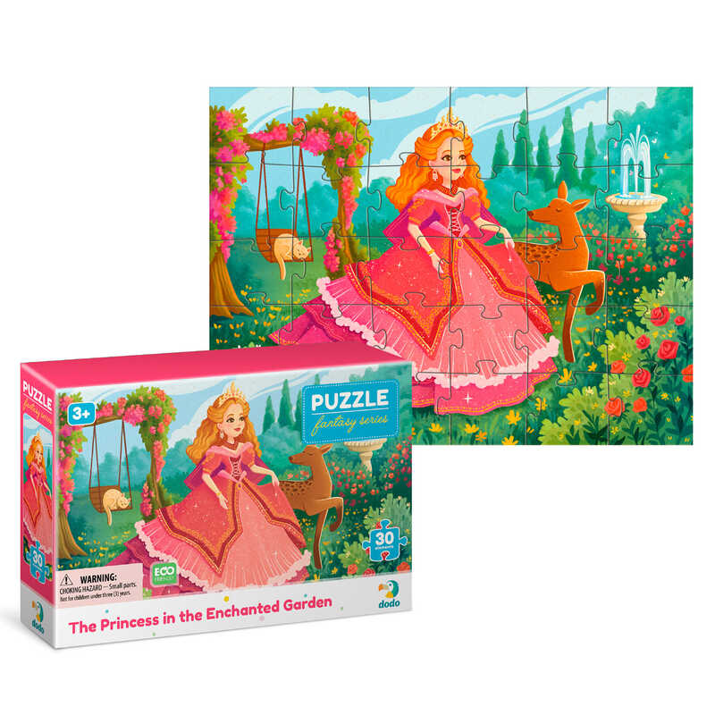 гр Пазл "Принцеса в чарівному саду" 300711 (96) "DoDo", 30 елементів, пазл 20х27 см, в коробці