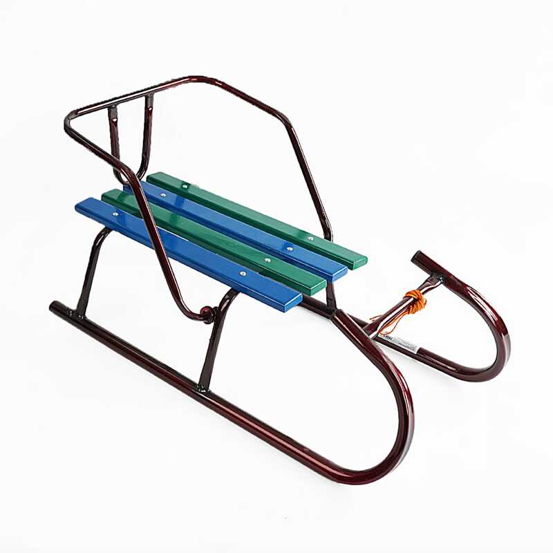 гр Сани БЕЗ РУЧКИ "Сніговий баранчик" 78062 колір - бордовий (1)