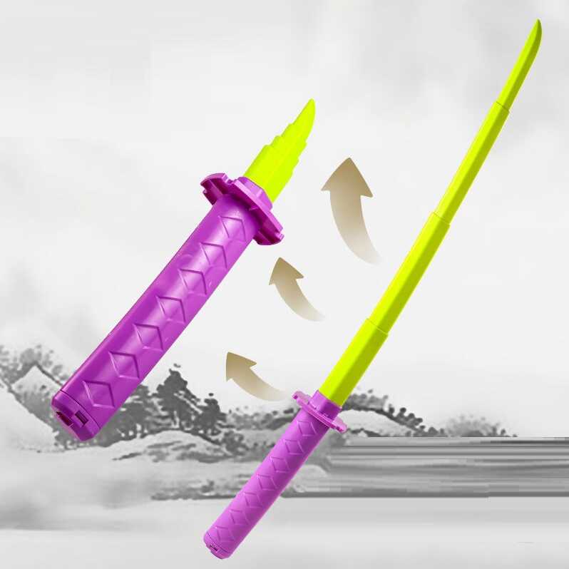 Меч-антистрес 6688 (200) розкладний, люмінесцентні деталі, світиться у темряві, у пакеті