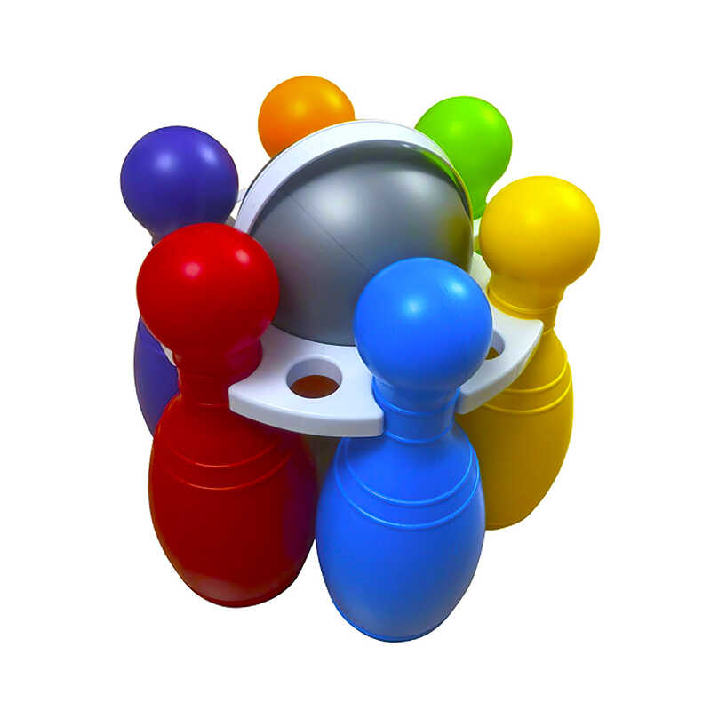 гр Кеглі "Великі різнокольорові 0282 (3) "BAMSIC ", в сітці