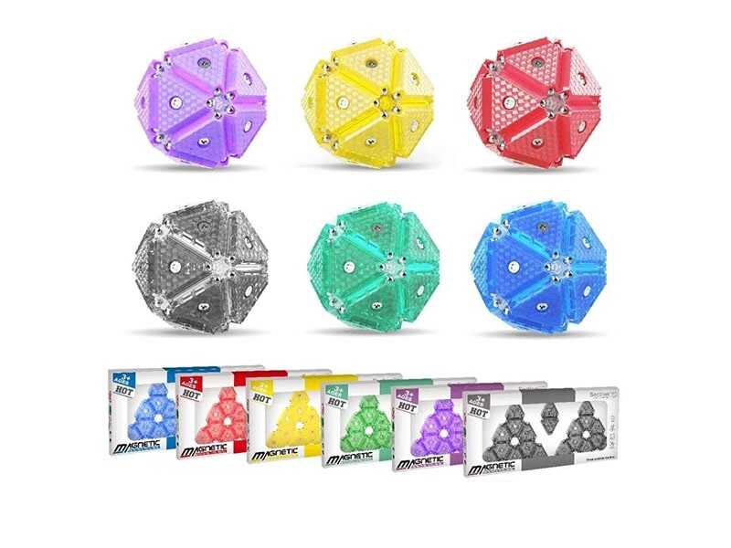 Конструктор магнітний YD 206 (144) 20 елементів, інструкція, в коробці, ВИДАЄТЬСЯ ТІЛЬКИ МІКС ВИДІВ