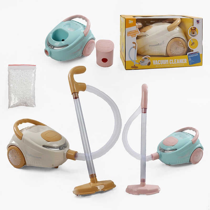 Пилосос XS 25054 (18/2) 2 кольори, втягує пінопластові кульки, підсвічувані колеса, знімний відсік для сміття, в коробці