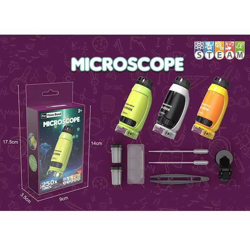 Мікроскоп 229 A (120/2) 3 кольори, в коробці, ВИДАЄТЬСЯ ТІЛЬКИ МІКС ВИДІВ