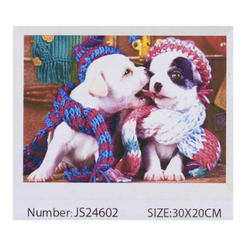 Алмазна мозаїка JS 24602 (50) "TK Group" "Тварини", 30х20 в коробці