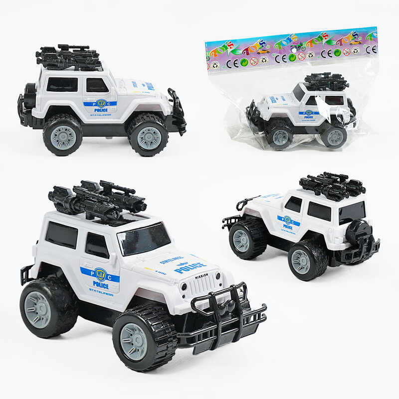 Джип 7722 (200/2) поліція, інерційний механізм, звук, підсвічування, у пакеті