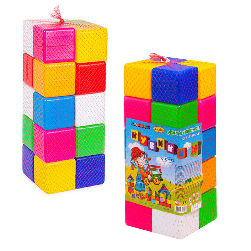 гр Кубик кольоровий в сітці 111/2 (4) 20 куб. "BAMSIC"