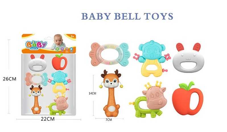 Набір брязкалець 508-151 (120/2) 6 штук, прорізувач, в пакеті