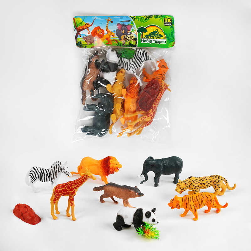 Набір тварин TK - 1409 (72) "TK Group", 8 фігурок, у пакеті