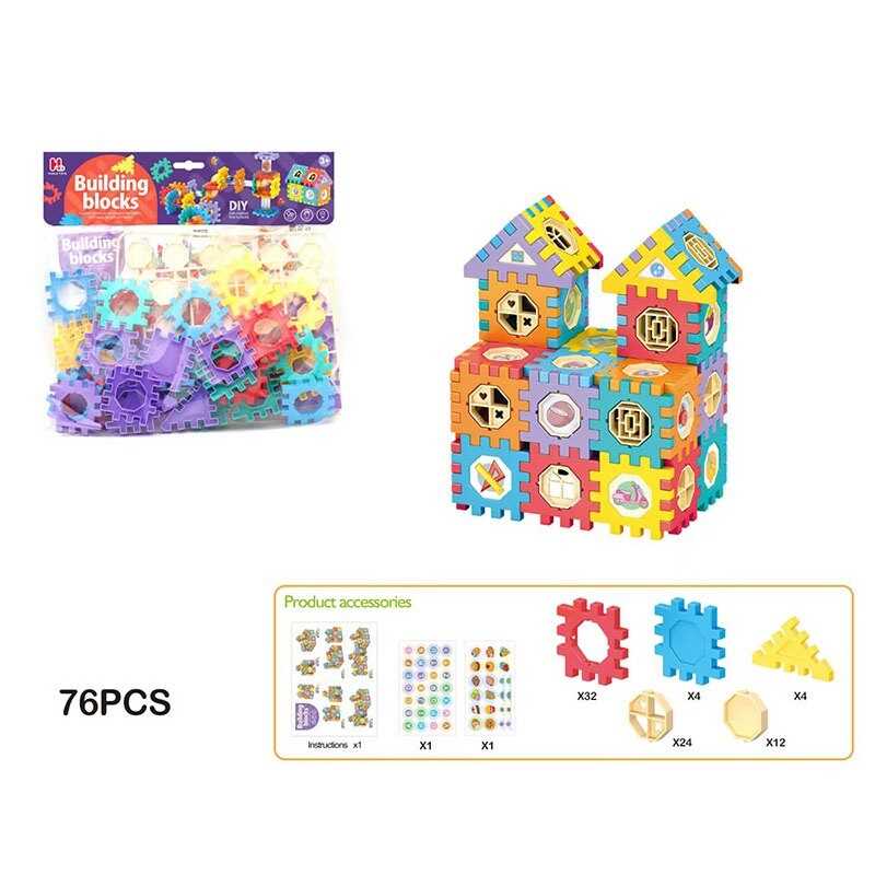 Конструктор HL 11 (144/2) 76 деталей, наліпки, в пакеті