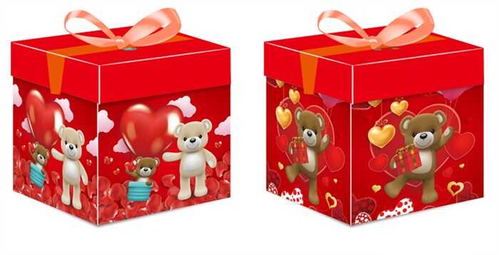 Коробка подарункова C 75682 (240) 2 види, в пакеті