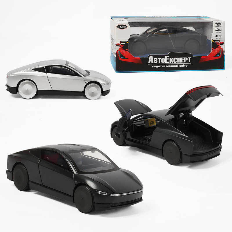 Машинка 60218 (48/2) "Авто Експерт", 2 кольори, металопластик, 1:32, світло, звук, інерція, відчиняються двері, багажник, капот, в коробці