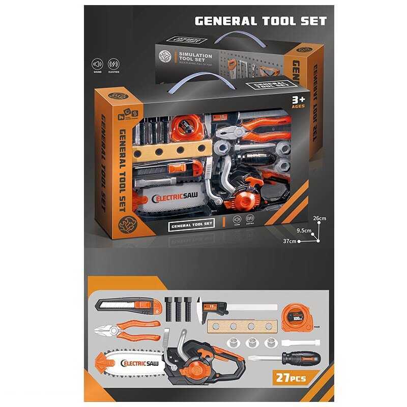 Набір інструментів 778-36 (30/2) 9 елементів, пила, звук, на батарейках, в коробці