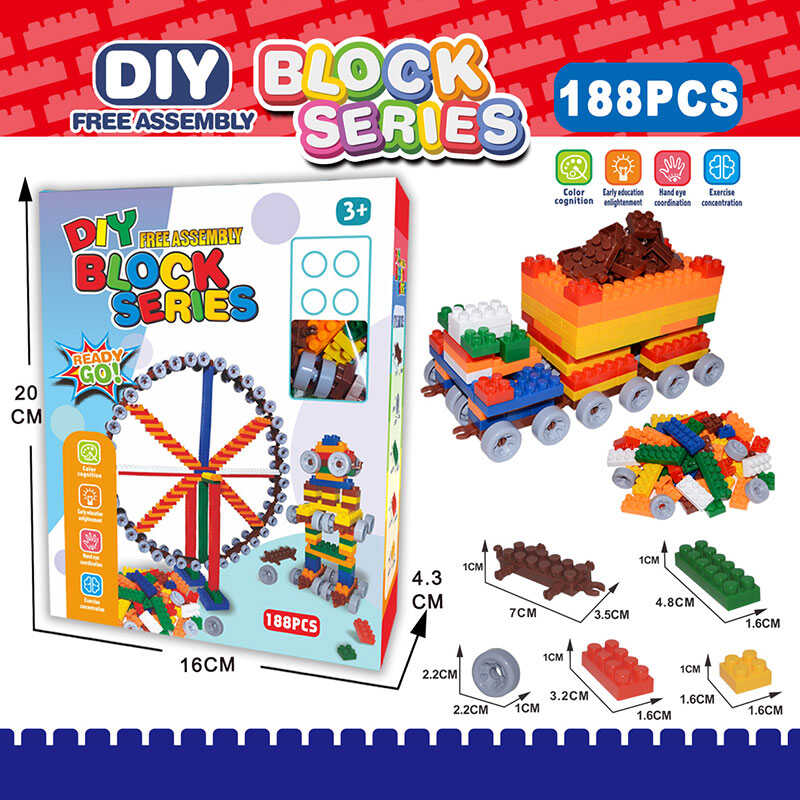 Конструктор 336-9 (120/2) 188 деталей, колеса, в коробці