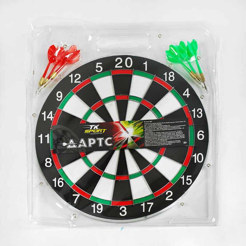 Дартс С 33995 (24) "TK Sport", з металевою сіткою, розмір 15", в слюді