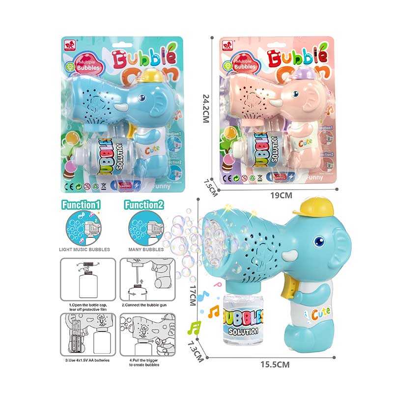 Пістолет з мильними бульбашками 889-76 C (72/2) 2 кольори, музика, 2 режими, автоматичний принцип, пляшка мильного розчину, підсвічування, на батарейках, на листі