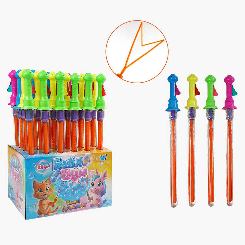 Мильні бульбашки ТК 20208 (4) "WToys" 24 ШТУКИ В БЛОЦІ