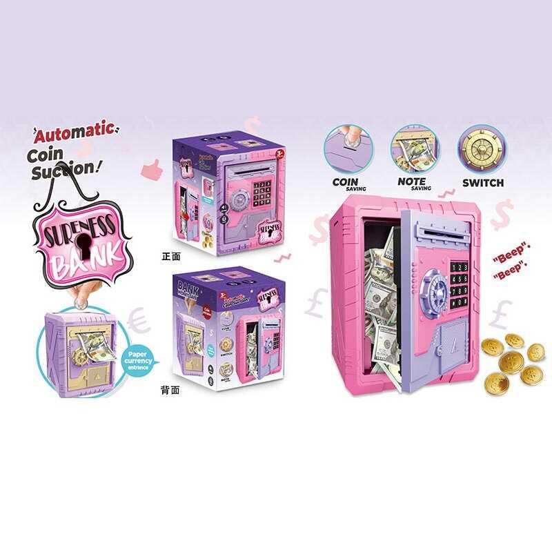 Сейф WF 3021 F (32) звуки, іграшкові гроші, в коробці