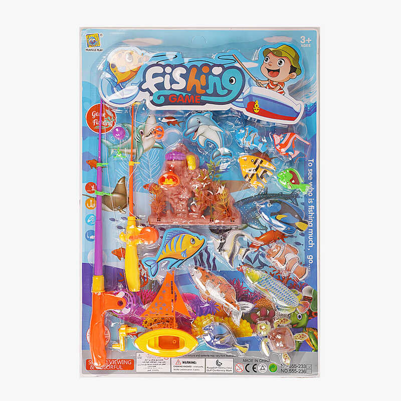 Риболовля 555-233 (40/2) магнітна, 11, рибок, декорації, аксесуари, на листі