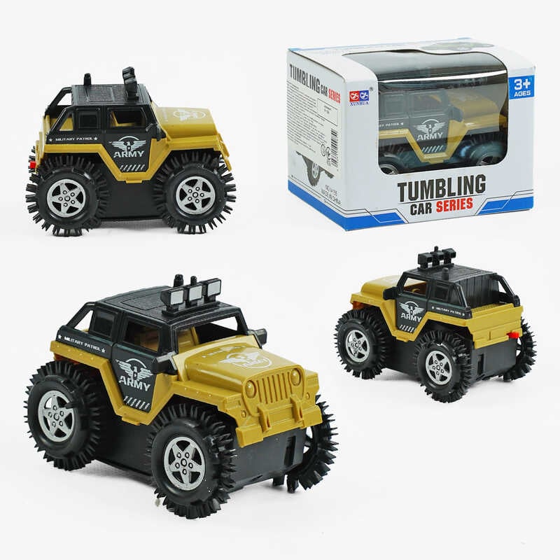 Машина V 159 (240/2) перевертиш, на батарейках, гумові шини, в коробці