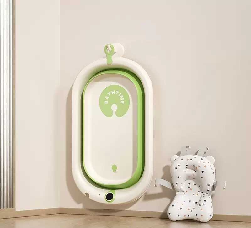 гр Ванночка дитяча складна Bimbo 1146-53 (1) розмір 76х47*21см, клапан зливу, розкладні ніжки, електронний датчик температури, матрац, в коробці