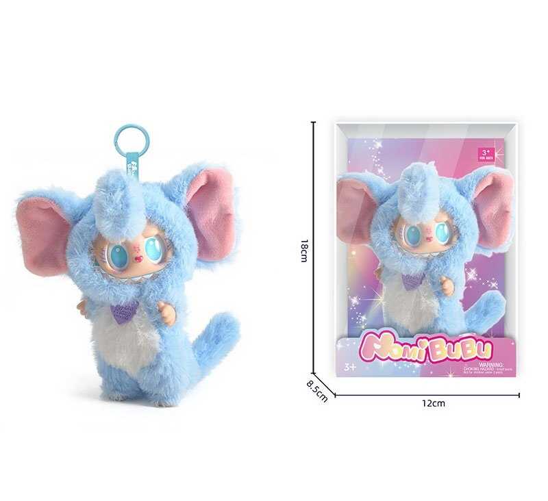 М`яка іграшка-брелок YF 003 B (120/2) герой, гумовий, висота 15 см, металеве кільце, знімний одяг, рухомі ручки та ніжки, в коробці