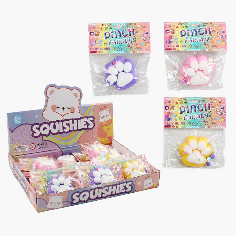 Гра антистрес С 70365 (24) ЦІНА ЗА 16 ШТУК В БЛОЦІ, “Лапка”, кульки