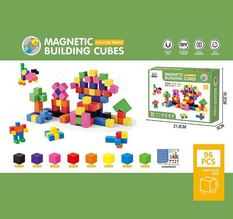 Магнітний конструктор 2531 (36/2) 96 деталей, в коробці
