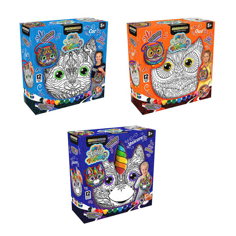 гр Сумочка "My Color Pet-Bag" CPB-01-01U,02U,03U УКР. (6) 3 види, "Danko Toys" ВИДАЄТЬСЯ МІКС ВИДІВ