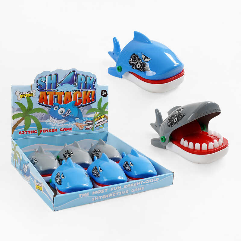 Набір зубастиків 323-4 (20) ЦІНА ЗА 6 ШТУК В БЛОЦІ, “Акула”, в коробці