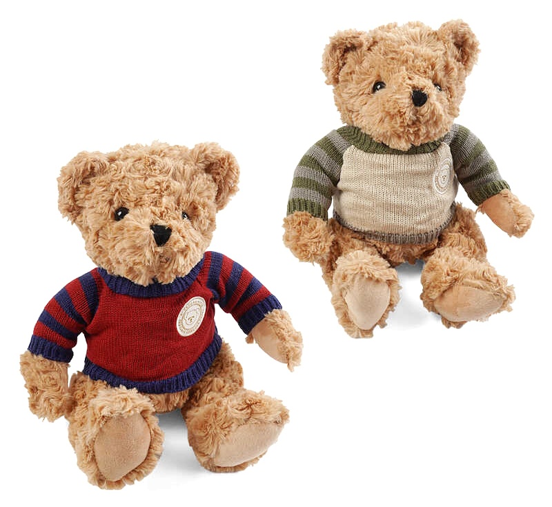 М`яка іграшка M 18500 (100) 2 види, “Ведмедик”, висота: 27 см, светр знімається