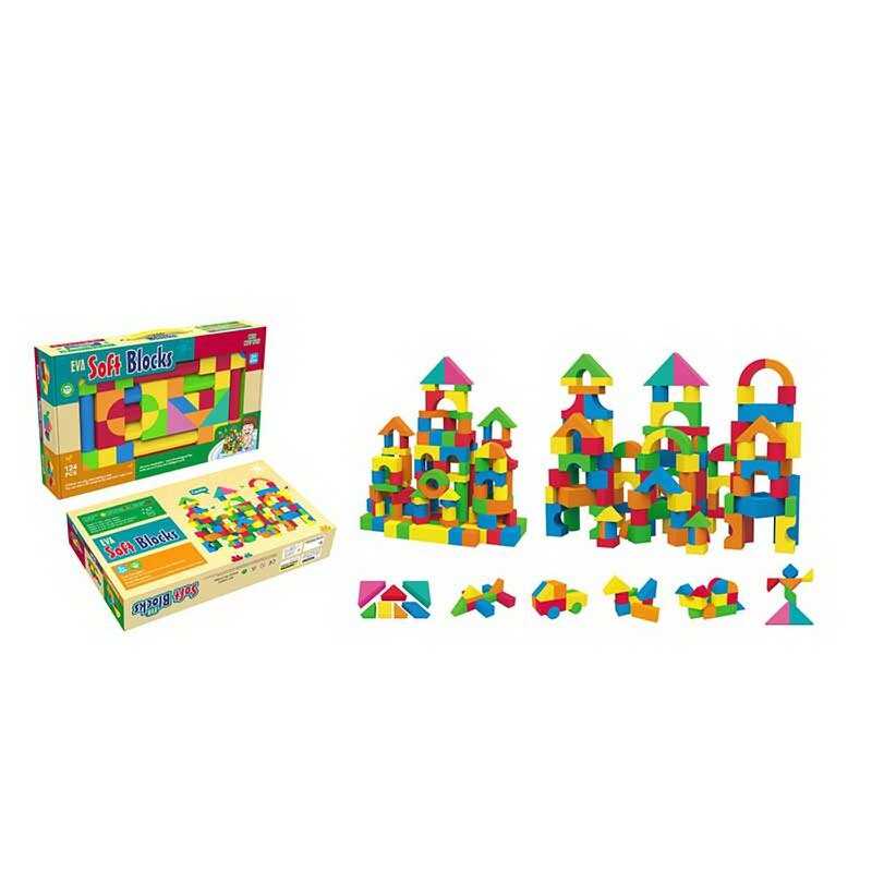 Конструктор U 8903 (24/2) 124 деталей, м'які блоки, в коробці