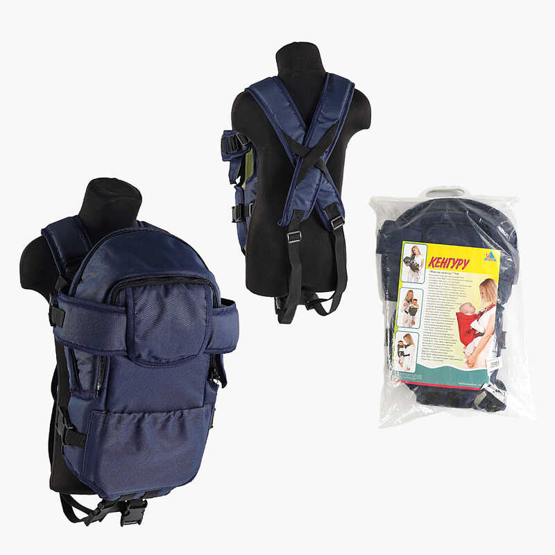 гр Рюкзак-кенгуру №8 (1) лежачи, колір темно-синій, для дітей з двомісячного віку, в пакеті