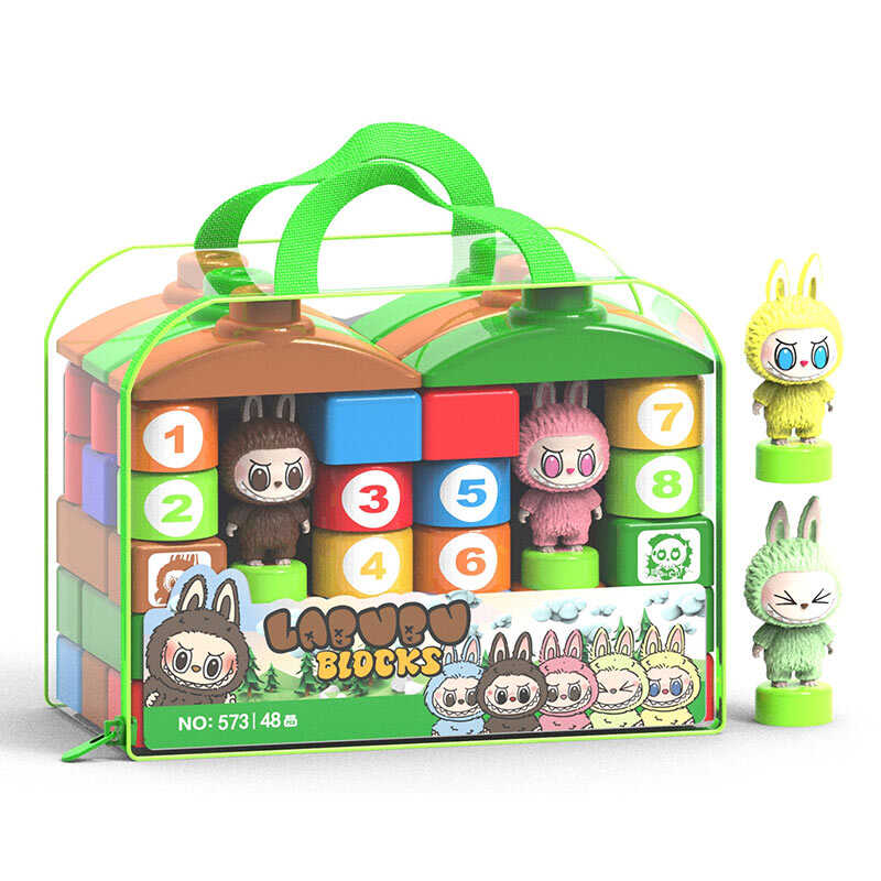 Конструктор 573 (36/2) 48 деталей, фігурки героїв, форми, цифри, кольори,  в сумці