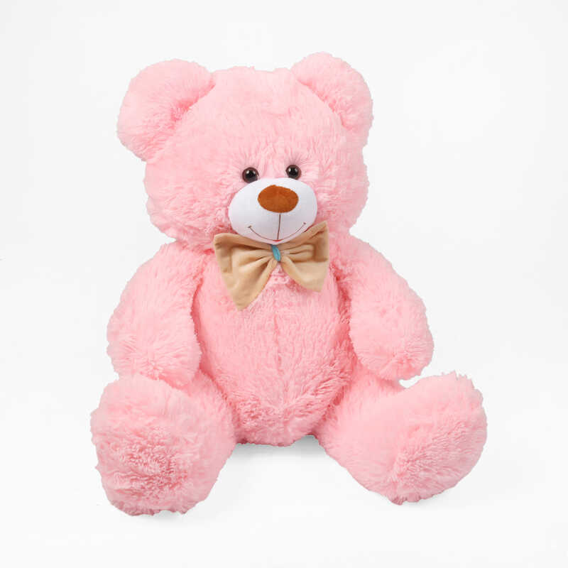 гр М`яка іграшка "Ведмедик" колір рожевий В22572 висота 1 м (1) у пакеті