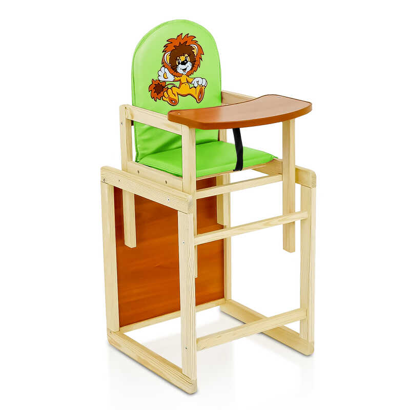 гр Стільчик /шкірзам/ №2064 - "Лев" - колір САЛАТОВИЙ (1) ТМ "Мася"