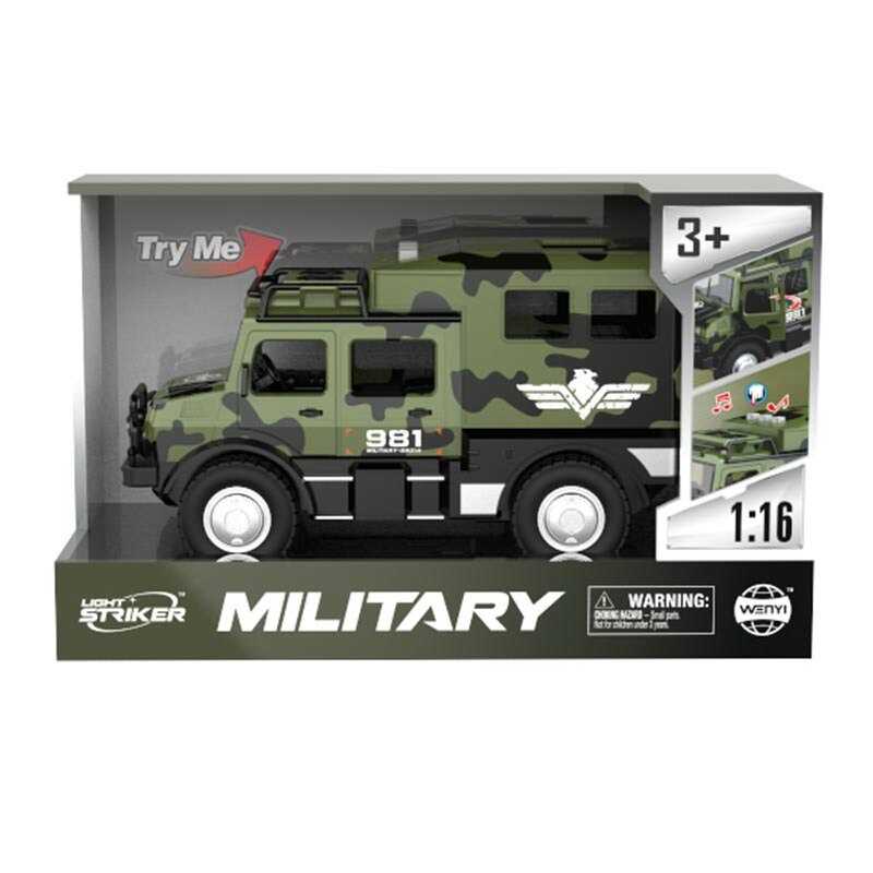 Машина WY 981 A (24) інерція, підсвічування, звуки, на батарейках, маштаб 1:16, довжина 23 см, в коробці