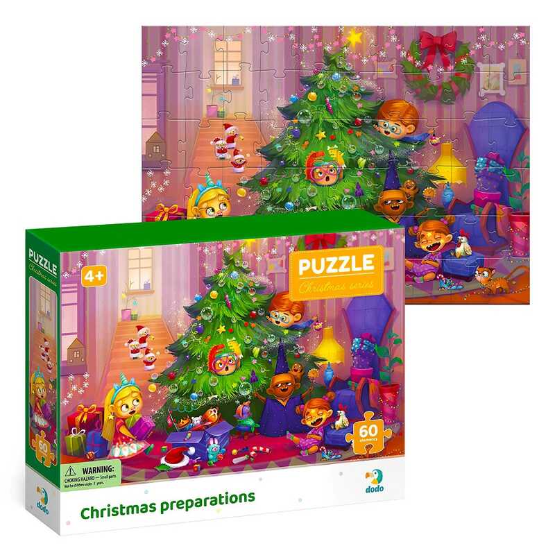 гр Пазл "Приготування до Різдва" 300575 (48) "Dodo", 60 елементів