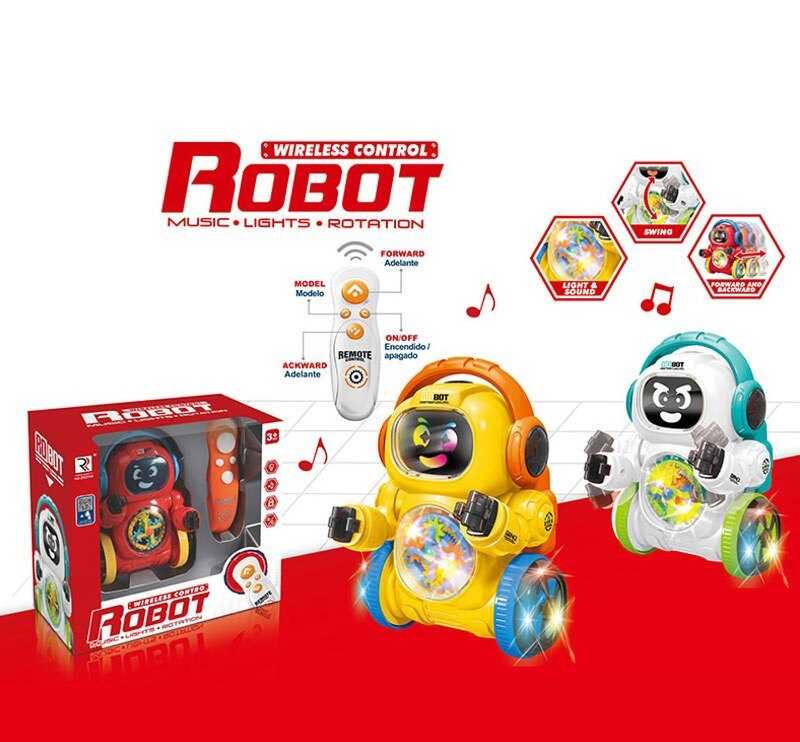 Робот на радіокеруванні ZR 2108 (36/2) 3 кольори, пісні, мелодії, звуки, підсвічування, в коробці, ВИДАЄТЬСЯ ТІЛЬКИ МІКС ВИДІВ