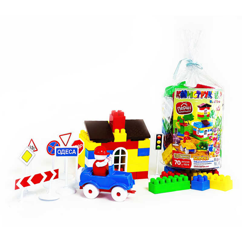 гр Конструктор №1 115/8 (20) "BAMSIC" 70 деталей, у пакеті