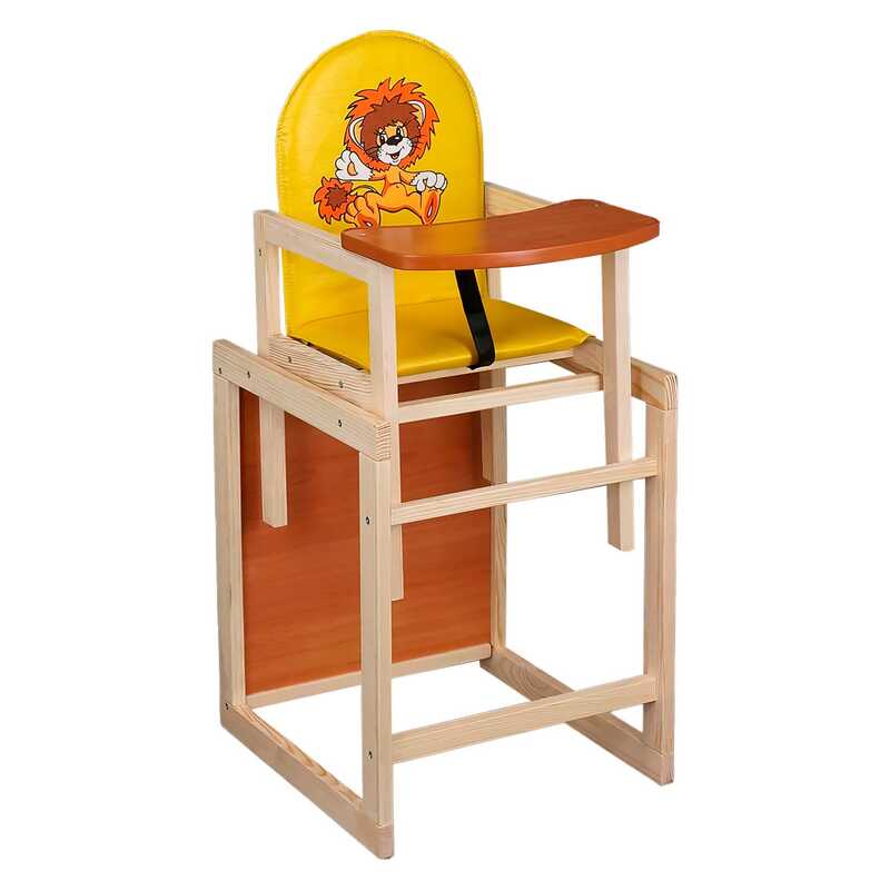 гр Стільчик / шкірзам / №2024 - "Лев" - колір ЖОВТИЙ (1) ТМ "Мася"