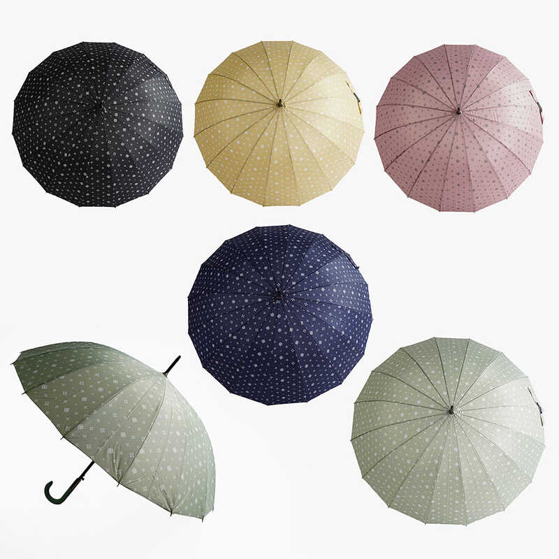 Парасолька C 68641 (48) напівавтомат, d = 106 см, довжина 87 см, 16 спиць, в пакеті, ВИДАЄТЬСЯ МІКС ВИДІВ
