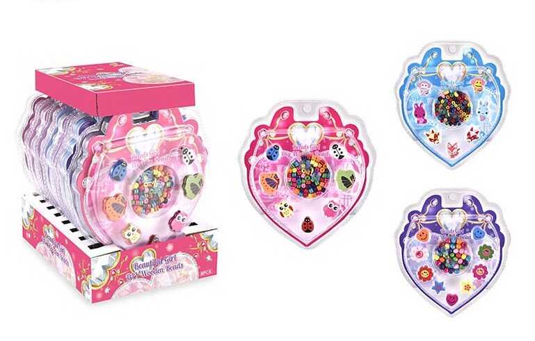 Набір бісеру 338-1029 (32/2) ЦІНА ЗА 8 ШТУК У БЛОЦІ, дерев'яний