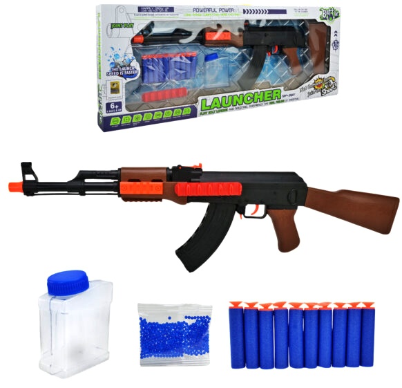 Автомат 502-33 , гелеві кулі , поролонові снаряди, коробка